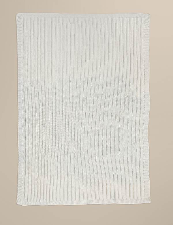 Ribbed Knitted Throw - CH