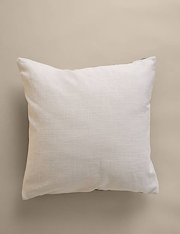 Pure Cotton Embroidered Ikat Cushion - MX