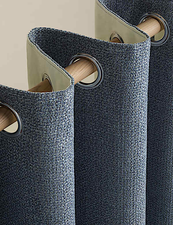 Basketweave Eyelet Curtains - US