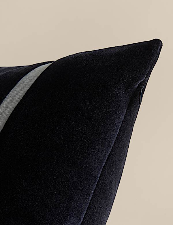 Velvet Double Stripe Cushion - HU
