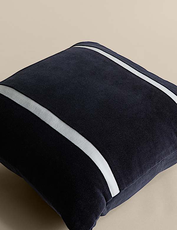 Velvet Double Stripe Cushion - HU