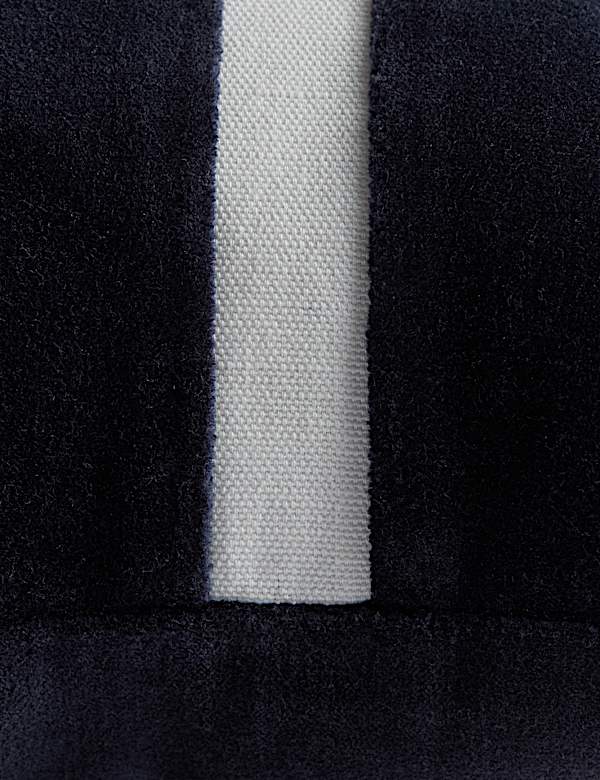 Velvet Double Stripe Bolster Cushion - HU