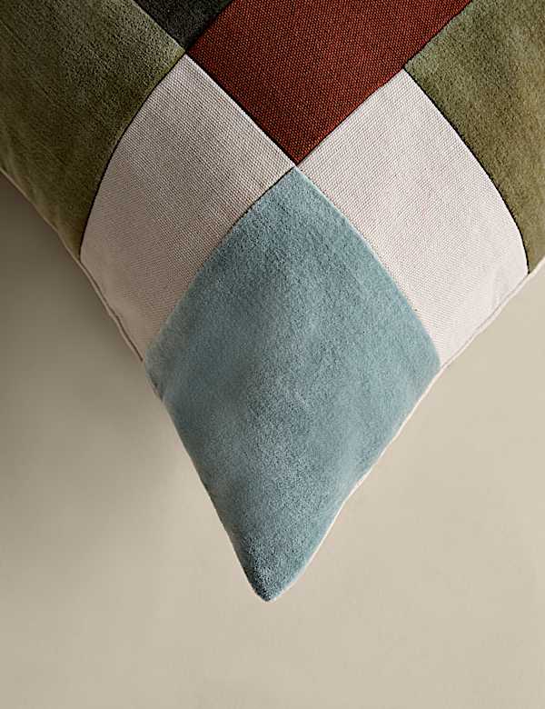 Velvet Patchwork Cushion - HU