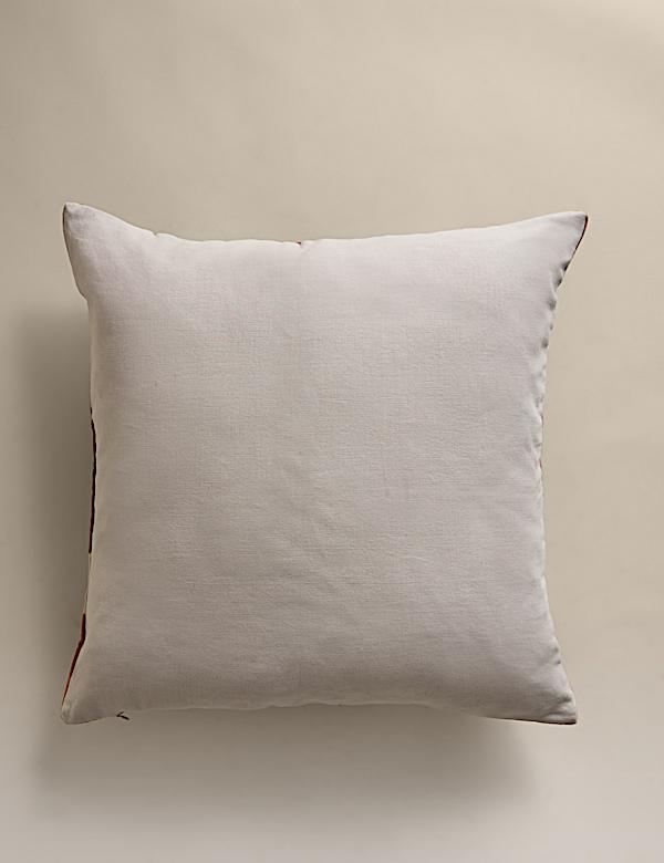 Fluwelen kussen met patchwork - BE