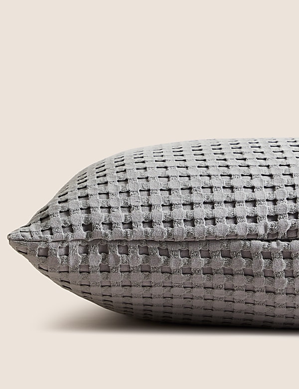 Pure Cotton Waffle Cushion - HR