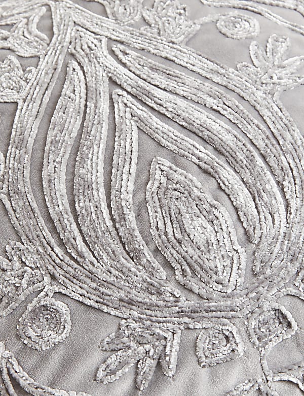 Velvet Embroidered Cushion