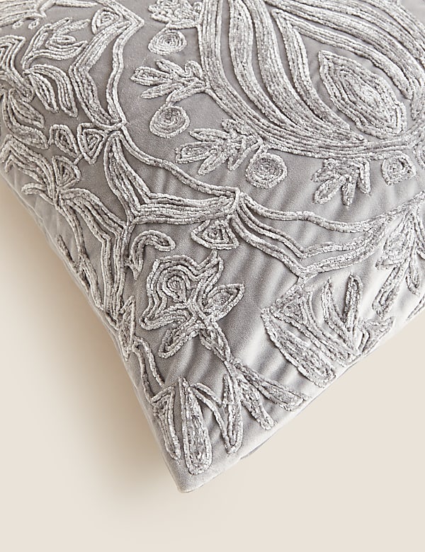 Velvet Embroidered Cushion
