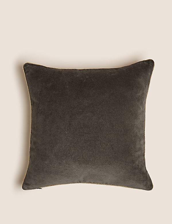 Pure Cotton Velvet Embroidered Cushion