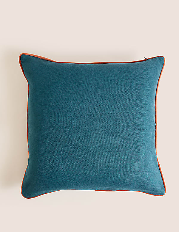 Cotton Rich Floral Embroidered Cushion