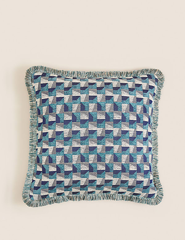 Chenille Geometric Cushion - KG