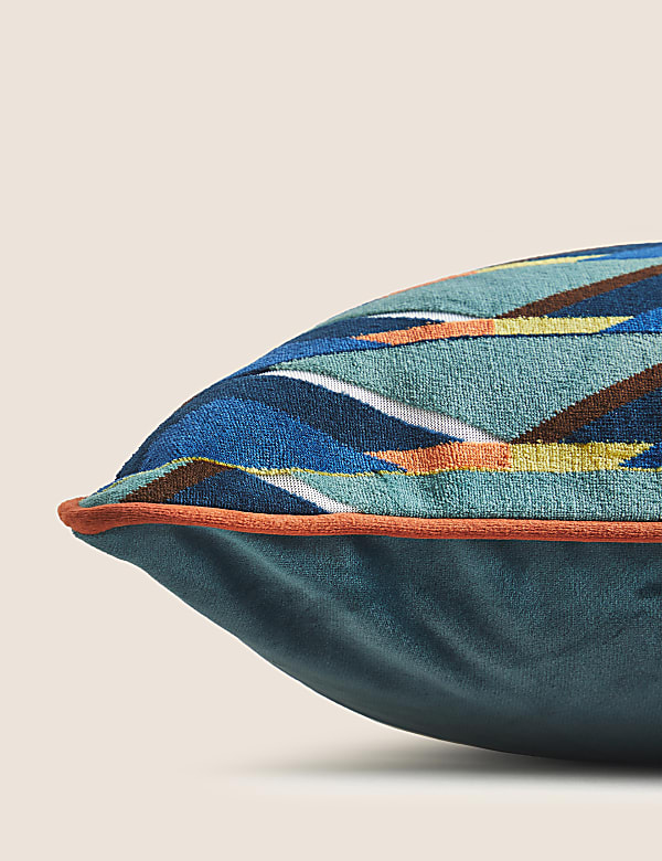 Velvet Geometric Cushion - EE