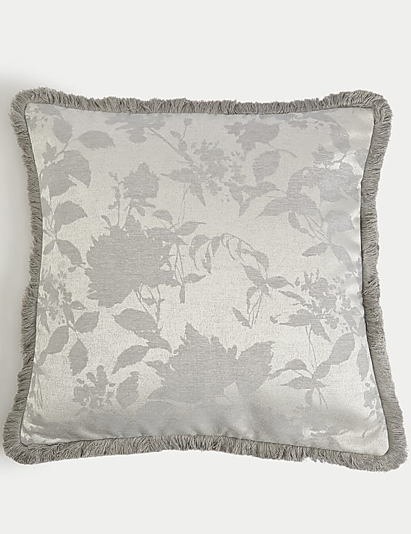 Coussin jacquard en chenille - FR