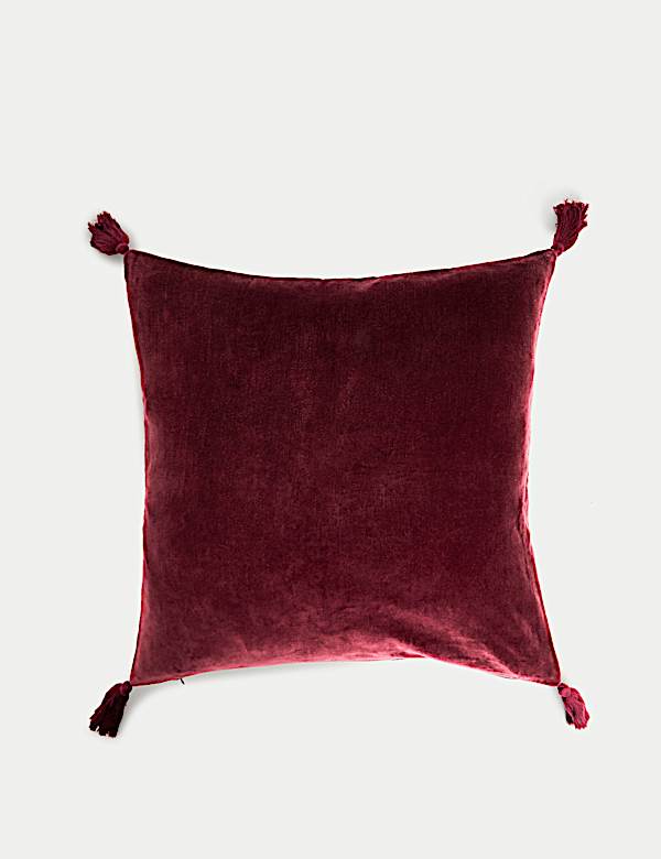 Velvet Tasselled Cushion - CY