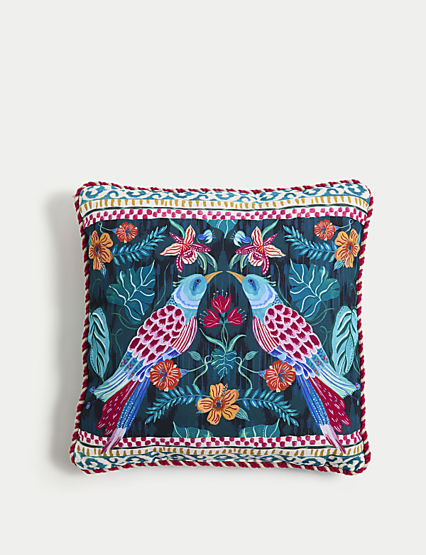 Set of 2 Bird Print Outdoor Cushions - LT