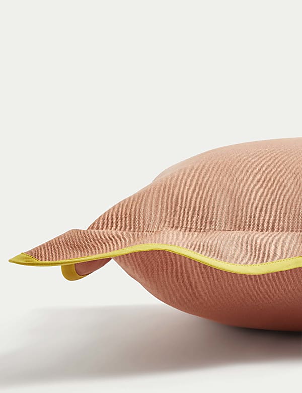 Pure Cotton Scallop Trim Cushion - ID