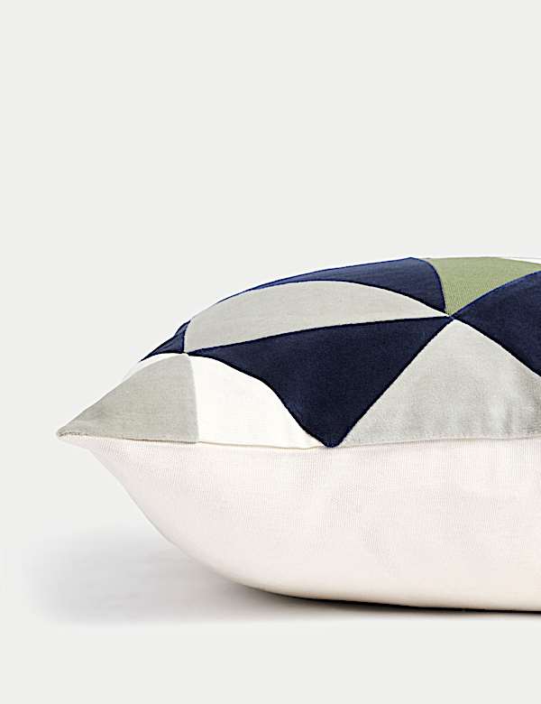 Velvet Geometric Cushion - SE