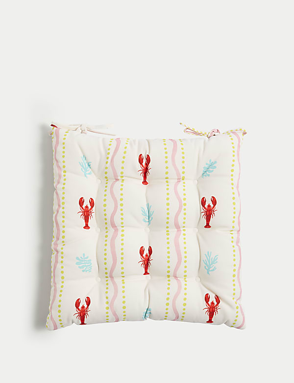 Set of 2 Lobster Outdoor Seat Pads Cushions M S IL