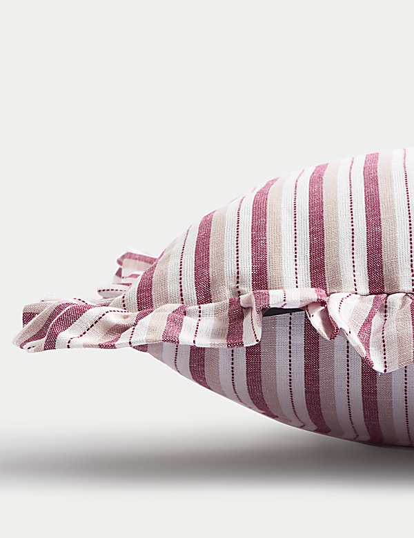 Linen Blend Striped Cushion - AL