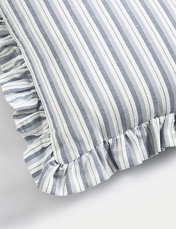 Linen Blend Striped Cushion - RS