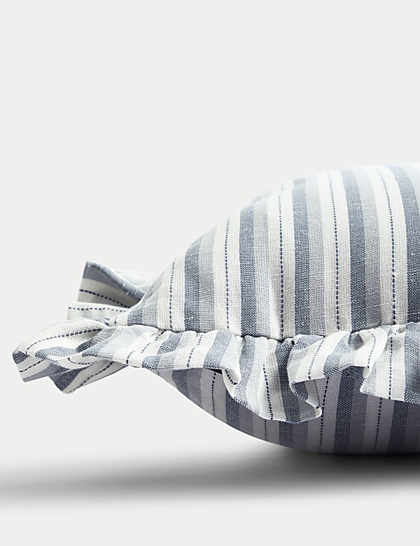 Linen Blend Striped Cushion - RS