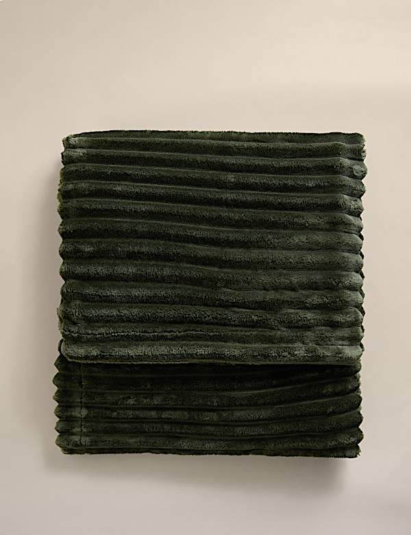 Fleece Ribbed Throw - SK