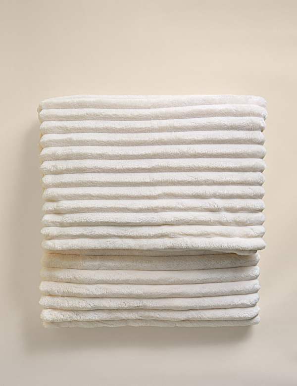 Fleece Ribbed Throw - TW