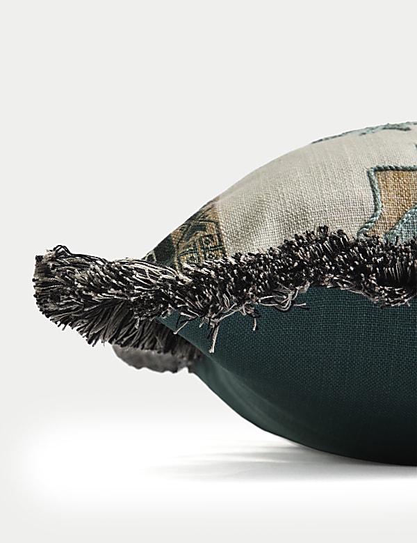 Pure Cotton Alta Embroidered Cushion - US