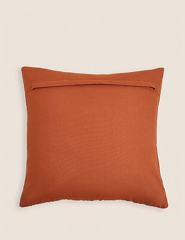 Pure Cotton Geometric Textured Cushion - EE