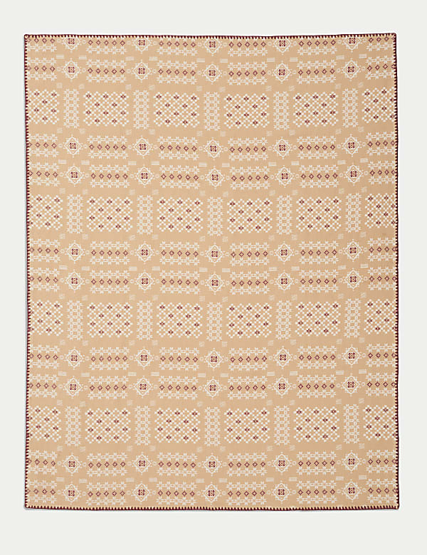 Sierra Pure Cotton Blanket Stitch Throw - CA