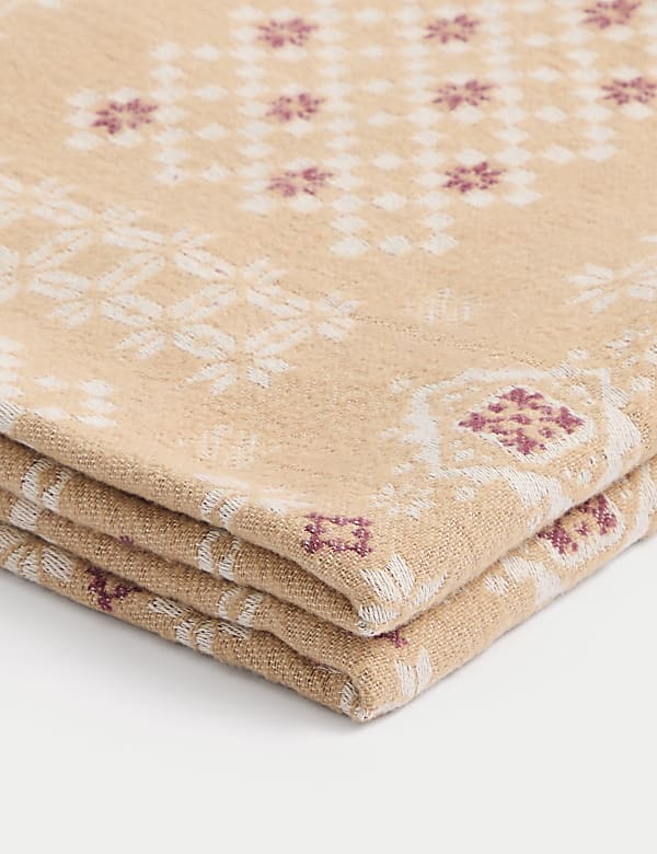 Sierra Pure Cotton Blanket Stitch Throw - CA