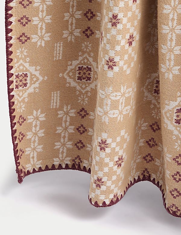 Sierra Pure Cotton Blanket Stitch Throw - CA