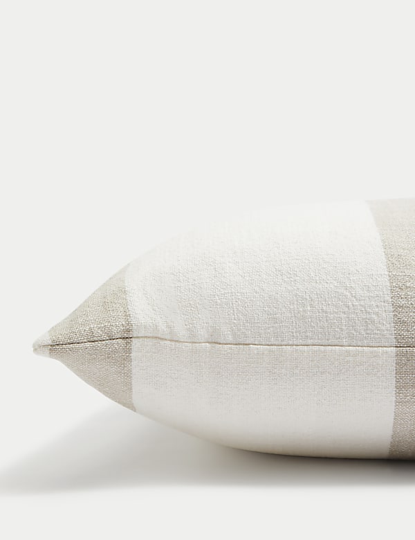 Pure Cotton Checked Cushion - AT