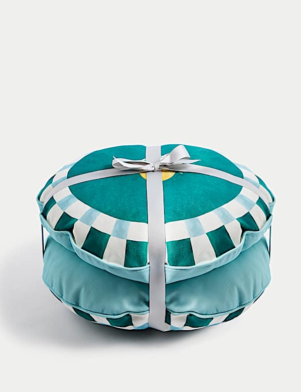 Set of 2 Lemon & Cherry Outdoor Cushions - UA