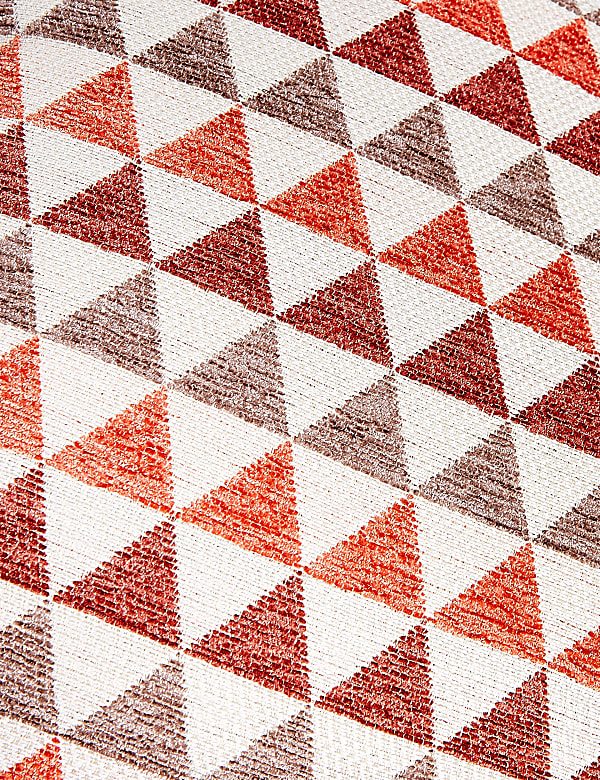 Chenille Geometric Cushion