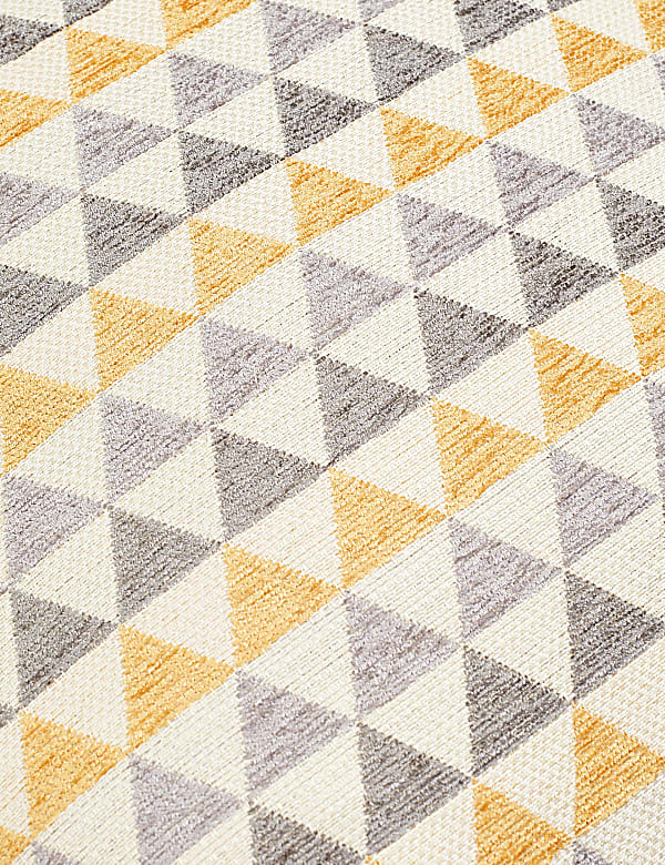 Chenille Geometric Cushion