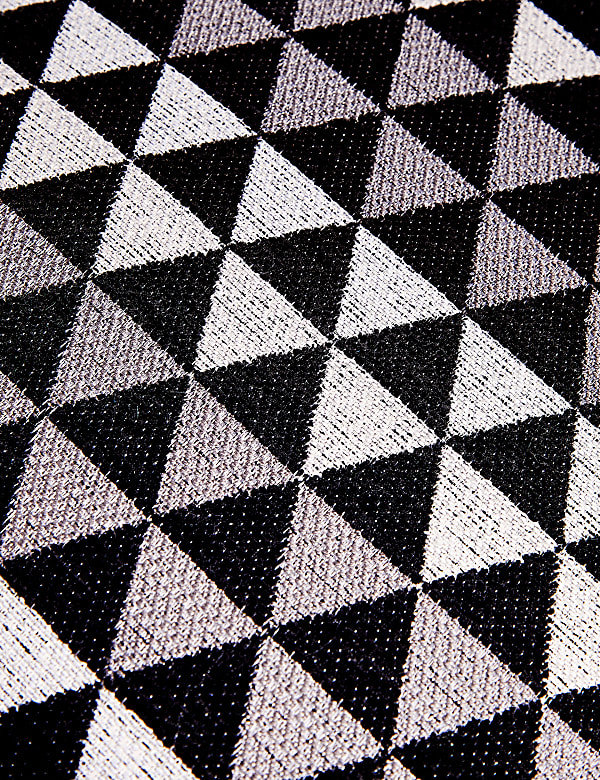 Chenille Geometric Cushion