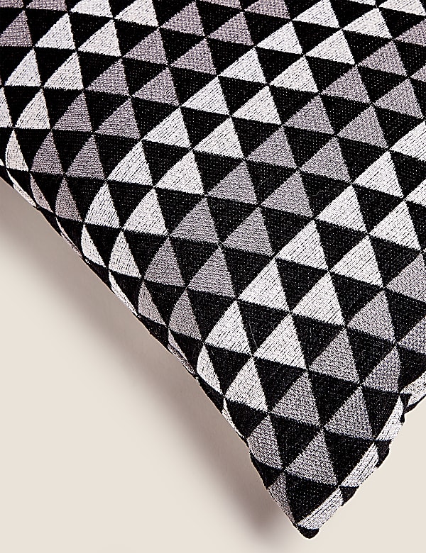 Chenille Geometric Cushion