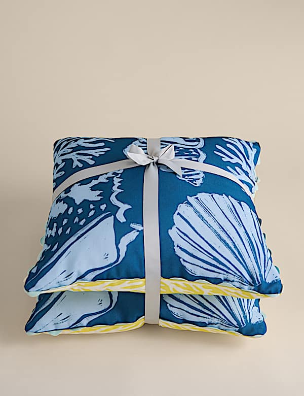 Set of 2 Coastal Outdoor Cushions - HU