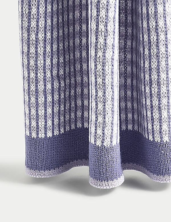 Two Tone Knitted Throw - NL