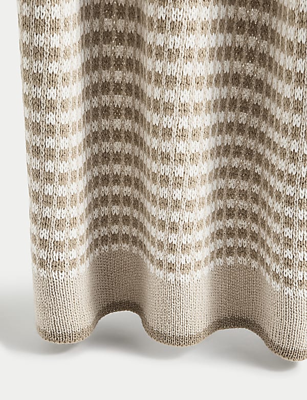 Two Tone Knitted Throw - ES