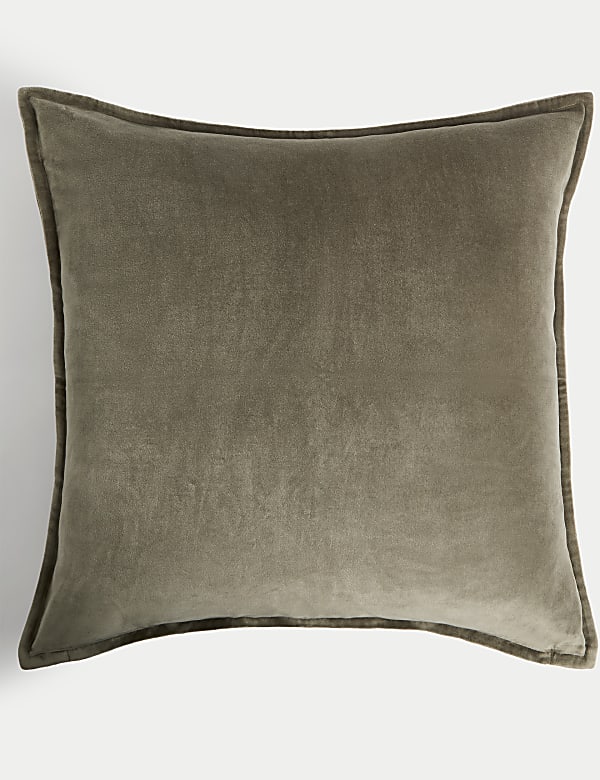 Pure Cotton Velvet Large Cushion - BG