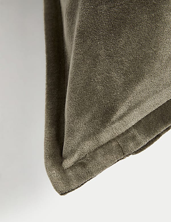 Pure Cotton Velvet Large Cushion - GR