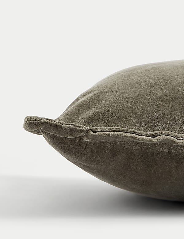 Pure Cotton Velvet Bolster Cushion - AL