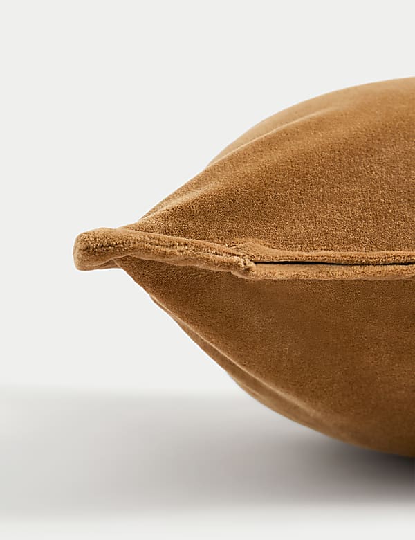 Pure Cotton Velvet Bolster Cushion - BG