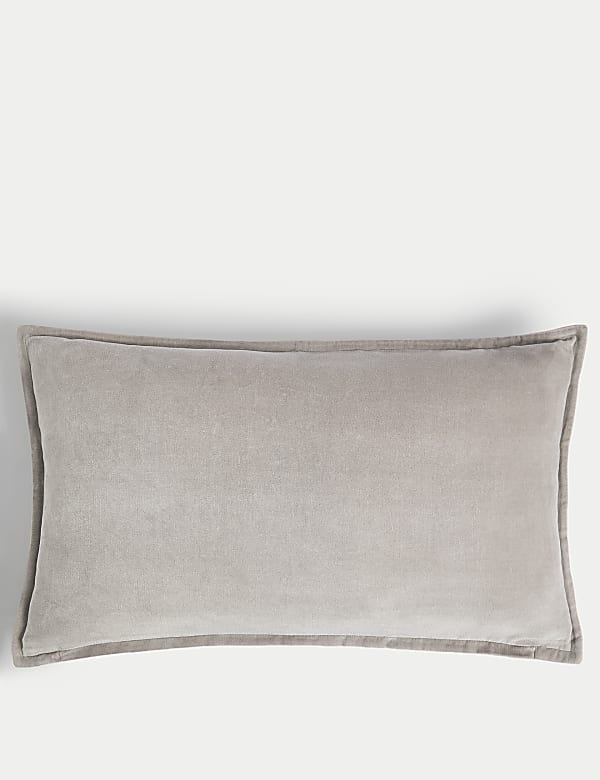 Pure Cotton Velvet Bolster Cushion - HU