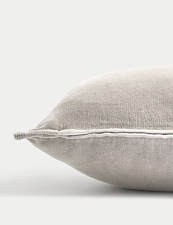 Pure Cotton Velvet Bolster Cushion - BG