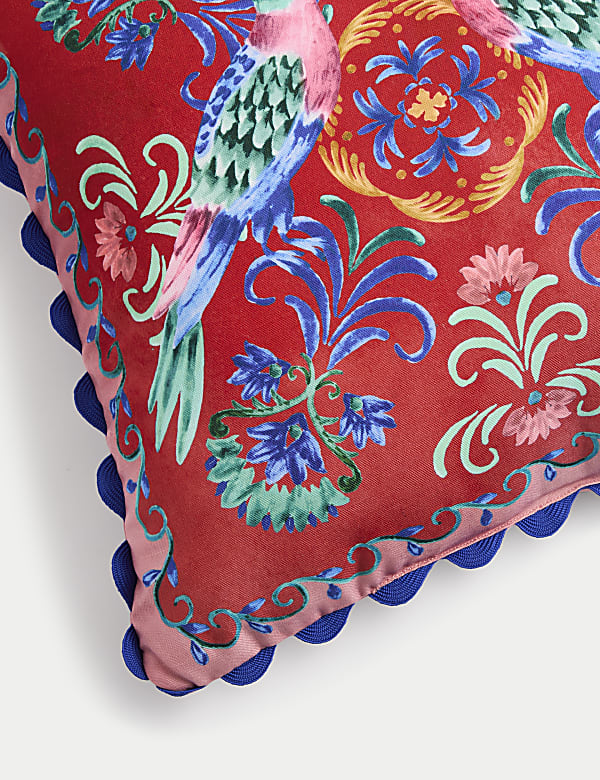 Set of 2 Bird Print Outdoor Cushions - UA