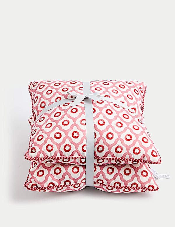 Set of 2 Geometric Outdoor Cushions - JO