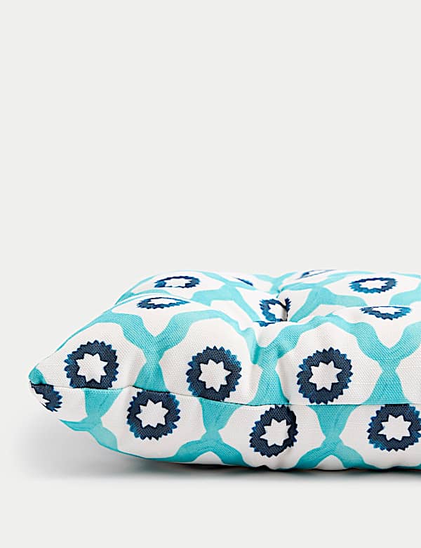 Set of 2 Geometric Outdoor Seat Pads - NZ