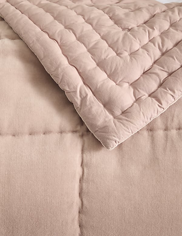 Cotton Velvet Quilted Bedspread - JO